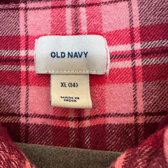 UM Griz Flannel Button Down Shirt Kids SIZE 14 University of Montana Football - Picture 4 of 5